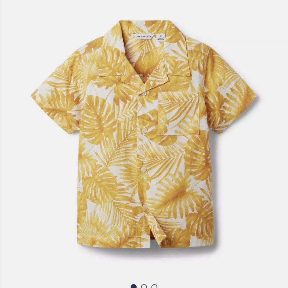 Janie and jack palm cabana shirt